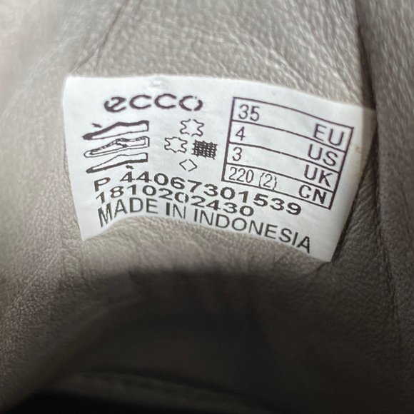 Ecco Grey Leather Sneakers - Picture 6 of 6